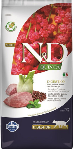 N&D CAT jahňacie mäso quinoa a fennikel 5 kg