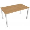 Pracovný stôl Uni, 140x75,5x80 cm, dub/biela Pracovný stôl Uni, 140x75,5x80 cm, dub/biela