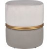 Taburet Modern Antique priemer 36 cm V: 40 cm svetlosivý a tmavosivý so zlatou f Taburet Modern Antique priemer 36 cm V: 40 cm svetlosivý a tmavosivý so zlatou f