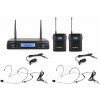 Vonyx WM62B Bezdrôtový mikrofón UHF s 2 bodypackmi Vonyx WM62B Bezdrôtový mikrofón UHF s 2 bodypackmi