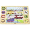 Viga Drevené puzzle doprava 9 dielov Viga Drevené puzzle doprava 9 dielov