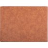 ZicZac Oranžovo-hnedé prestieranie z imitácie kože Troja Rectangle 33x45cm
