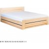 Drewmax Dřevěná postel 160x200 BOX buk LK198 (Barva dřeva: Buk b?lený, Volba roštu: Kovový rošt) Drewmax Dřevěná postel 160x200 BOX buk LK198 (Barva dřeva: Buk b?lený, Volba roštu: Kovový rošt)