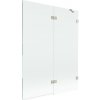 MEXEN/S - Lunar vaňová zástena 2-krídlová pravá 130 x 150, transparent, nikel kartáčovaný 897-130-100-97-00-P MEXEN/S - Lunar vaňová zástena 2-krídlová pravá 130 x 150, transparent, nikel kartáčovaný 897-130-100-97-00-P