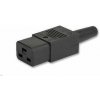 PremiumCord konektor IEC C19, 16A, černý cs220f16