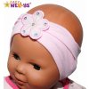 Baby Nellys Čelenka S Kvetinkou-tmavoružová Baby Nellys Čelenka S Kvetinkou-tmavoružová