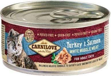 CARNILOVE Cat turkey & salmon 24 x 100 g
