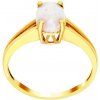 iBrill Zlatý dámsky prsteň s bielym opálom 25501 56mm iBrill Zlatý dámsky prsteň s bielym opálom 25501 56mm