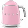 SMEG Rychlovarná konvice mini 50' style - růžová, KLF05PKEU SMEG Rychlovarná konvice mini 50' style - růžová, KLF05PKEU