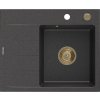 MEXEN/S MEXEN/S - Ben granitový drez 1 s odkvapkávačom pravý 600 x 500 mm, čierna kropenatá, sifón zlatá 6523605000-76-G MEXEN/S MEXEN/S - Ben granitový drez 1 s odkvapkávačom pravý 600 x 500 mm, čierna kropenatá, sifón zlatá 6523605000-76-G