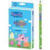 Prasiatko Peppa Astra hrubé Farbičky trojhranné JUMBO 12 farieb Prasiatko Peppa Astra hrubé Farbičky trojhranné JUMBO 12 farieb