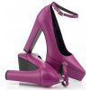 LODIČKY KARL LAGERFELD ANKLE LOOP SHOE PURPLE LTHR LODIČKY KARL LAGERFELD ANKLE LOOP SHOE PURPLE LTHR
