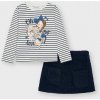 Mayoral set pruhované tričko a sukňa 1104942026