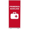 Jansen Display Set Roll-baneru Budget s vytištěným motivem, šířka 85 cm, První pomoc, španělsky, 870 x 2080 mm Jansen Display Set Roll-baneru Budget s vytištěným motivem, šířka 85 cm, První pomoc, španělsky, 870 x 2080 mm