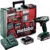 Metabo 602207880 - BS 18 Set - AKU vŕtačka so skrutkovačom, 18V 2x2Ah Li-Power, Nabíjačka SC 30, Kufor z umelej hmoty, Mobilná dielňa Metabo 602207880 - BS 18 Set - AKU vŕtačka so skrutkovačom, 18V 2x2Ah Li-Power, Nabíjačka SC 30, Kufor z umelej hmoty, Mobilná dielňa