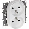 Niloé 764542 2-zásuvka 16A/250V , PL , biela (do rámčeka) Niloé 764542 2-zásuvka 16A/250V , PL , biela (do rámčeka)