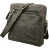 Impex Crossbody taška - olejovaná hovädzia lovecká koža antracitová Veľkosť: UNI Impex Crossbody taška - olejovaná hovädzia lovecká koža antracitová Veľkosť: UNI