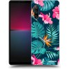 Picasee silikónový čierny obal pre Sony Xperia 10 IV 5G - Pink Monstera Picasee silikónový čierny obal pre Sony Xperia 10 IV 5G - Pink Monstera