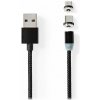NEDIS USB 2.0 kabel/ USB-A Zástrčka - USB micro-B zástrčka/USB-C zástrčka/ magnet konektory/ černý/ blistr/ 2 m CCGB60630BK20 NEDIS USB 2.0 kabel/ USB-A Zástrčka - USB micro-B zástrčka/USB-C zástrčka/ magnet konektory/ černý/ blistr/ 2 m CCGB60630BK20