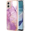 Gumený kryt Marble na Motorola Moto G13 / G23 / G53 5G - Fialová Gumený kryt Marble na Motorola Moto G13 / G23 / G53 5G - Fialová