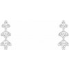 Eppi Drobné strieborné náušnice s diamantmi Sylvi E42443