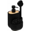 5five Simply Smart Dávkovač saponátu Blackwood, čierna/s drevenými prvkami, 500ml 5five Simply Smart Dávkovač saponátu Blackwood, čierna/s drevenými prvkami, 500ml