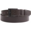Black Hand pánský kožený opasok 128-87 šedohnědý taupe