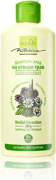 tianDe ukľudňujúci šampón z bylinného odvaru 250 ml