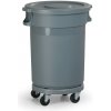 Pojazdná plastová nádoba na odpad s vekom, 80 l Pojazdná plastová nádoba na odpad s vekom, 80 l