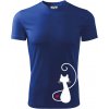 Zamilovaná mačka spredu - Pánske tričko Fantasy športové - S ( Kráľovská modrá ) Zamilovaná mačka spredu - Pánske tričko Fantasy športové - S ( Kráľovská modrá )