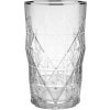 Butlers UPSCALE Pohár na long drink so striebornym okrajom 460 ml - číra/strieborná Butlers UPSCALE Pohár na long drink so striebornym okrajom 460 ml - číra/strieborná