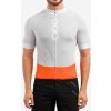 Cyklistické tričko POC Essential Road Logo Jersey - granite grey/zink orange Cyklistické tričko POC Essential Road Logo Jersey - granite grey/zink orange