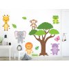 Nalepte.cz Strom zo ZOO textilní prelepiteľné nálepky na stenu arch 130 x 196 cm Nalepte.cz Strom zo ZOO textilní prelepiteľné nálepky na stenu arch 130 x 196 cm
