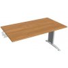 Hobis Pracovný stôl Flex, 140x75,5x80 cm, jelša/kov Hobis Pracovný stôl Flex, 140x75,5x80 cm, jelša/kov
