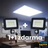 NEDES LED reflektor s pohybovým PIR senzorom 30W, 4000K | 1 + 1 zdarma NEDES LED reflektor s pohybovým PIR senzorom 30W, 4000K | 1 + 1 zdarma