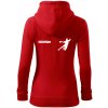 Handball sport - Mikina dámska trendy zipper s kapucňou - 2XL ( Červená ) Handball sport - Mikina dámska trendy zipper s kapucňou - 2XL ( Červená )