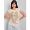 T-shirt EM-TS-ES-21-533.16-beige krémová S ex moda 2016102959694 T-shirt EM-TS-ES-21-533.16-beige krémová S ex moda 2016102959694