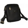 Pánska kožená crossbody taška čierna GT237 Pánska kožená crossbody taška čierna GT237
