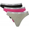 CALVIN KLEIN - nohavičky 3PACK Icon logo orchid & black tones -XL CALVIN KLEIN - nohavičky 3PACK Icon logo orchid & black tones -XL