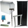 Základná sada na solárny ohradník s bezpečnostnou schránkou, regulátor 10 A, panel 100 W, konzola Základná sada na solárny ohradník s bezpečnostnou schránkou, regulátor 10 A, panel 100 W, konzola