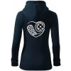 Florbal love - Mikina dámska trendy zipper s kapucňou - L ( Tmavomodrá (veľmi tmavá - skoro čierna) ) Florbal love - Mikina dámska trendy zipper s kapucňou - L ( Tmavomodrá (veľmi tmavá - skoro čierna) )
