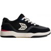 Cariuma UBA PRO Black Suede and Mesh Ivory Logo Red Sneaker