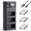 Canon LP-E8 Camera Battery 1200mAh, 3-pack + Charger LCD display charger set,Three-slot K&F Concept Canon LP-E8 Camera Battery 1200mAh, 3-pack + Charger LCD display charger set,Three-slot K&F Concept