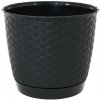Prosperplast RATOLLA ROUND s miskou 19x16,5cm ratan antracit DRLO190a Prosperplast RATOLLA ROUND s miskou 19x16,5cm ratan antracit DRLO190a