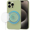 Techsuit SoftFlex MagSafe kryt na iPhone 15 Pro Max – matcha zelený