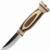 WOOD JEWEL WJ23Z Zebraknife lovecký nôž 7,7 cm, drevo, kožené puzdro WOOD JEWEL WJ23Z Zebraknife lovecký nôž 7,7 cm, drevo, kožené puzdro