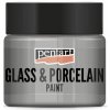 Pentart Farba na sklo a porcelán 30 ml strieborná Pentart Farba na sklo a porcelán 30 ml strieborná
