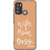 Picasee silikonový černý obal pro Motorola Edge 60 5G - Boss Mama Picasee silikonový černý obal pro Motorola Edge 60 5G - Boss Mama