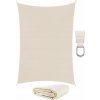 Malatec Tieniaca plachta štvorec 4x4m 10187 200g/m béžová Malatec Tieniaca plachta štvorec 4x4m 10187 200g/m béžová