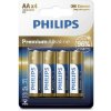 Batéria Philips LR6M4B/10 Premium Alkalická AA 4ks Batéria Philips LR6M4B/10 Premium Alkalická AA 4ks